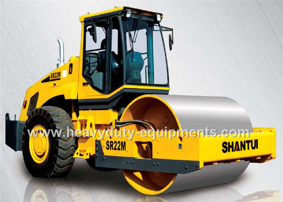Κίνα Οδικός κύλινδρος τυμπάνων Shantui SR22MP ενιαίος με το συνολικό βάρος 22800kg για τη συμπίεση προμηθευτής