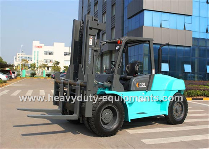 Forklift diesel μηχανών XICHAI φορτηγό 6 ύψος ανελκυστήρων Sinomtp FD100B 3000mm κυλίνδρων