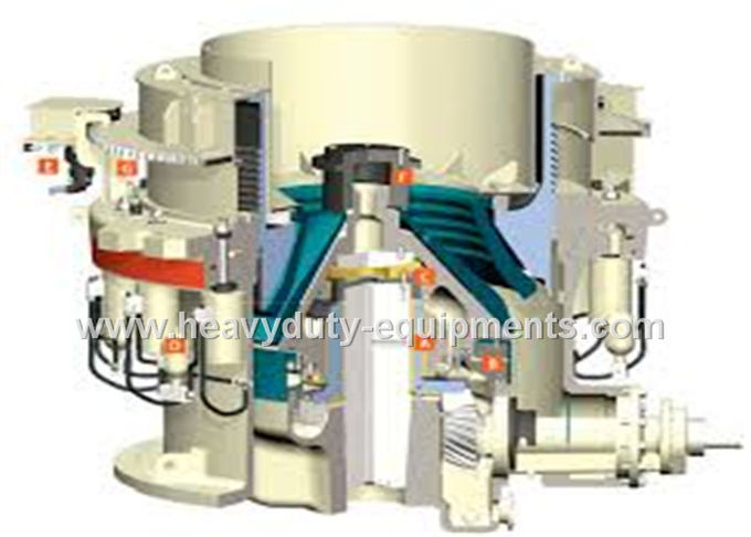 Θραυστήρας κώνων Sinomtp HPT με την ικανότητα από 90t/h σε 250t/h που χρησιμοποιείται στο υαλοβερνίκωμα